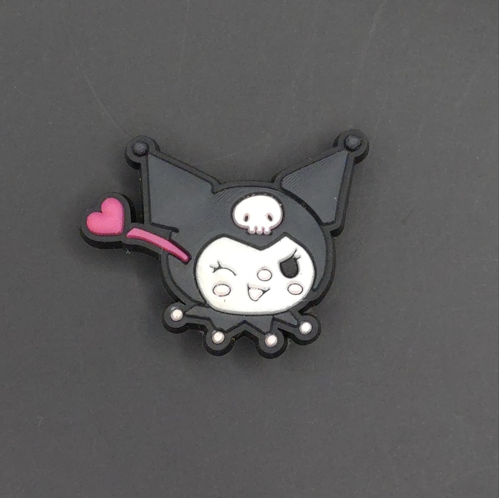 (5/$15) Sanrio Kuromi Croc Charm